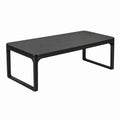 Tavolo rettangolare in legno e metallo nero 200x100x75 cm